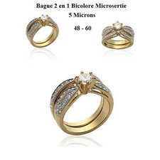 Dolly-Bijoux Bague 2en1 T54