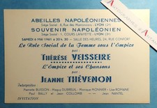 ● Napoleonic bees role woman Empire - Thérèse Veisseire 1961 - Napoleon