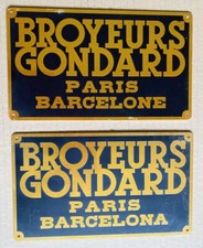 2 litho sheet plates crushers Gondard - Paris - Barcelona / Barcelona