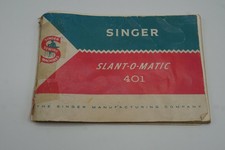 Manuel De La Machine À Coudre Singer Slant-O-Matic 401 La Société Singer Mfg