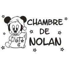 * 1 Sticker Bébé Mickey pour
