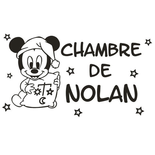 Sticker bébé mickey pour - *,