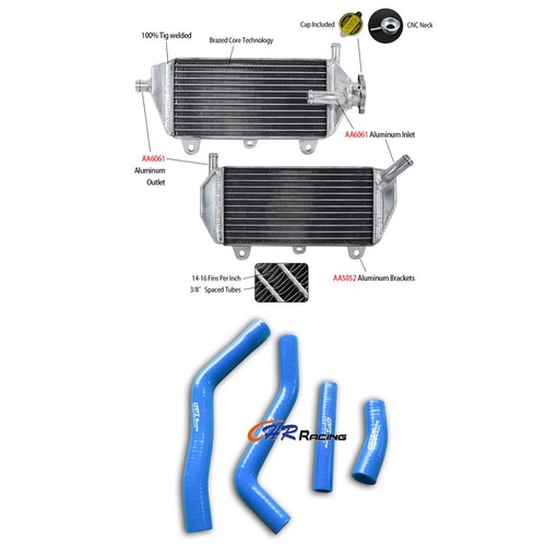 Silicone radiator blue - blue, hoses