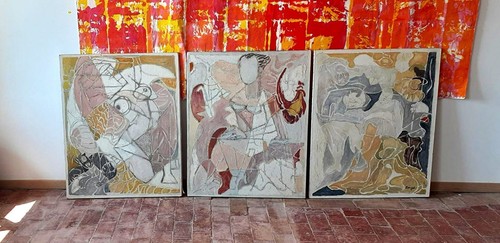 Tableaux triptyque - tableaux, de