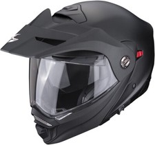 MODULAR ADVENTURE MOTORCYCLE HELMET SCORPION ADX-2 MATTE BLACK MATT BLACK SIZE XL
