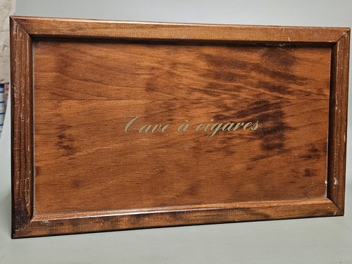Grande boite cave cigares en - a,
