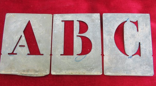 Pochoirs anciens zinc - pochoirs,