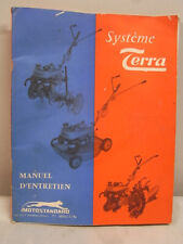 🇫🇷 REVUE MANUEL D'ENTRETIEN MOTOCULTEUR MOTOSTANDARD SYSTEME TERRA 1964 / 65