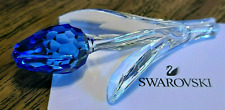 ? Swarovski Crystal 2002 Limited Ed. SCS Renewal Gift Blue Tulip Figurine, NIB