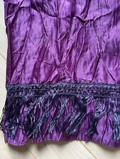 Antique Violin / Purple Silk Skirt - circa 1900 - Vintage Clothing