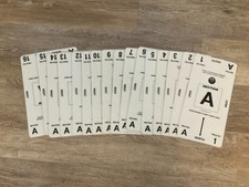 Duplicate Bridge Mitchell table movement cards for 1-16 tables