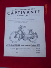 Brochure publicité   de Vélo