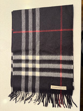 Burberry Cashmere Scarf - Black Nova Check NWOT