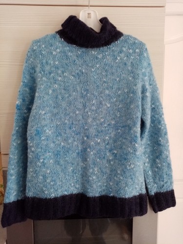 Pull mohair tricot fait - , main