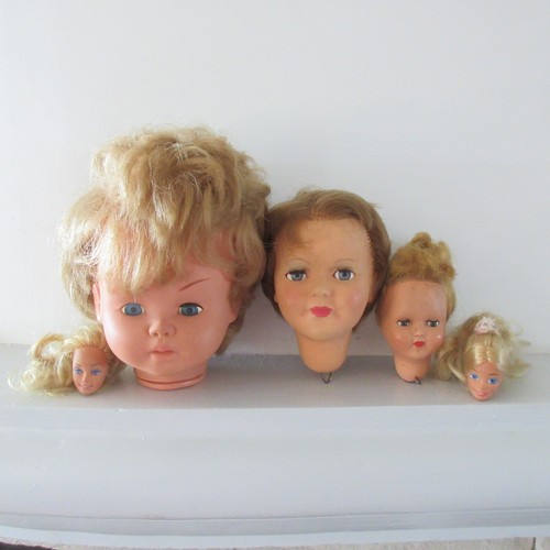 Lot têtes poupées - lot, de