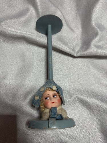 Tête poupée ancienne porte - poupée,