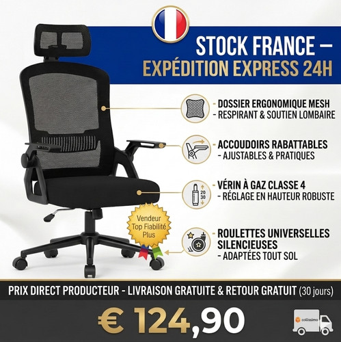 Fauteuil bureau ergonomique - bureau,