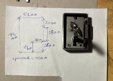 Serrure avec Clef pour meuble