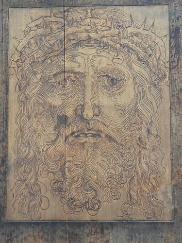 Grande pyrogravure portrait - , de