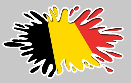 Sticker drapeau belgique - sticker,
