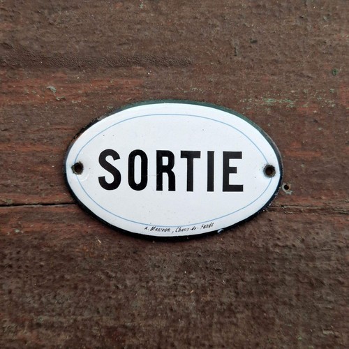 Ancienne plaque émaillée - , «