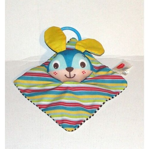 Doudou lapin multicolore tiny - lapin,
