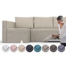 Housse confortable pour canapé-lit d'angle friheten gauche - tissu...