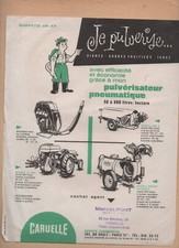 old papers agricultural equipment CARUELLE pneumatic sprayer (P49950)