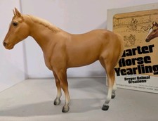 Vtg. Breyer Quarter Horse Yearling 102 Palomino Great Condition With Box