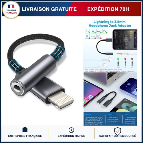 Adaptateur lightning vers jack - adaptateur,