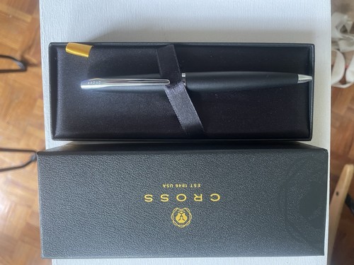 Stylo bille cross noir - noir, mat