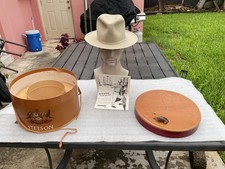 Reserved Vtg Excell. Stetson 50s TWENTYFIVE Taupe Open Crn, Custom Shapin  7-1/8