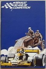 RENAULT 80 YEARS OF COMPETITION Motor Sport F1 Publicity Brochure 1899-1977