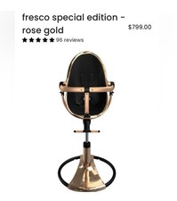 Bloom Fresco Chrome - High Chair (Rose Gold)