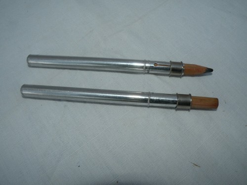Old aluminum pencil holder - 1,