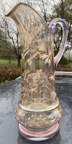 Grand pichet verre - , soufflé