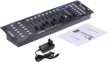 Console DMX 512 Contrôleur Lumières 192 Canaux pour Eclairage Scène Discothèque