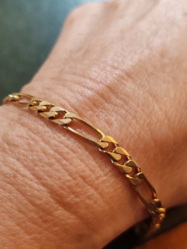 Gourmette jaune carats - or,