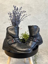 Alpinestars Black Leather Motorcycle Boots – Size EU 36 / 22.5 cm – Sport Tourin