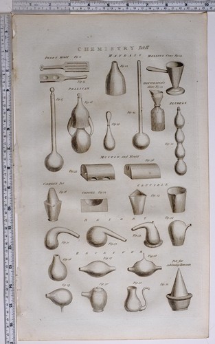 1786 original imprimé chimie - 1786,