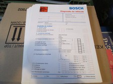 Lot fiche diagnostique diagnostic véhicule voiture BOSCH banc de controle