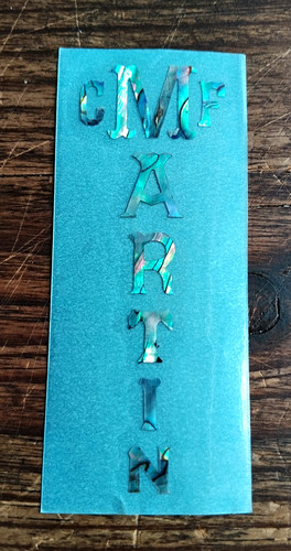 Martin decal headstock - decal,