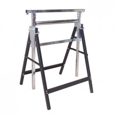 Tréteau métallique noir à rouleau réglable jusqu'à 1300 mm D20101