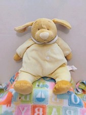 Noukies Plush Puppy Dog Yellow Pajamas Stuffed Animal Nursery Lovey Toy, 12.5"
