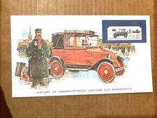 1980 History of Transportation  RENAULT TAXI CACHE Stamp ENVELOP Card FREE SHIPP