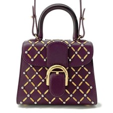 Delvaux Brillant Queen of Desire Size micro Leather Purple