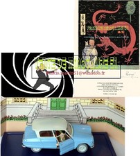 Tintin voiture Atlas 14 - Ami 6 du docteur - Les bijoux + Kdo 1 affiche au choix