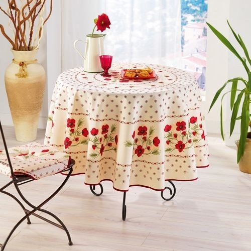Nappe coquelicot 1m80 - , anti