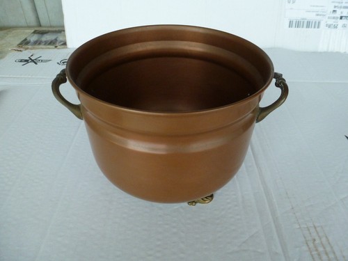 Cache pot ancien cuivre - pot,