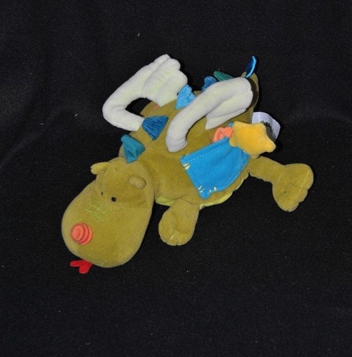 Peluche doudou dragon - , vert